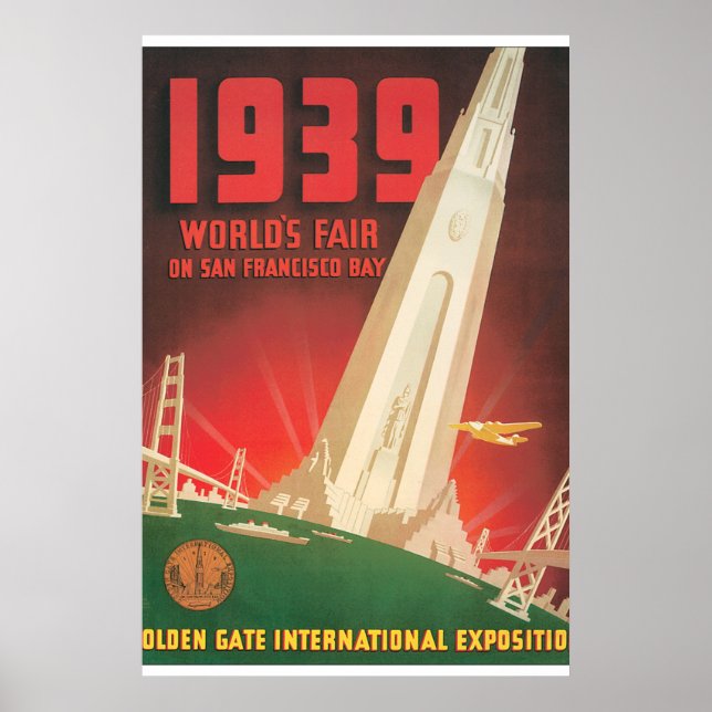 1939 World's Fair San Francisco Travel Poster (Vorne)