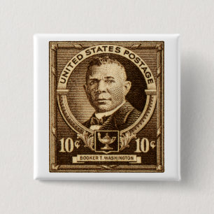 1940 Booker T. Washington Briefmarke Button
