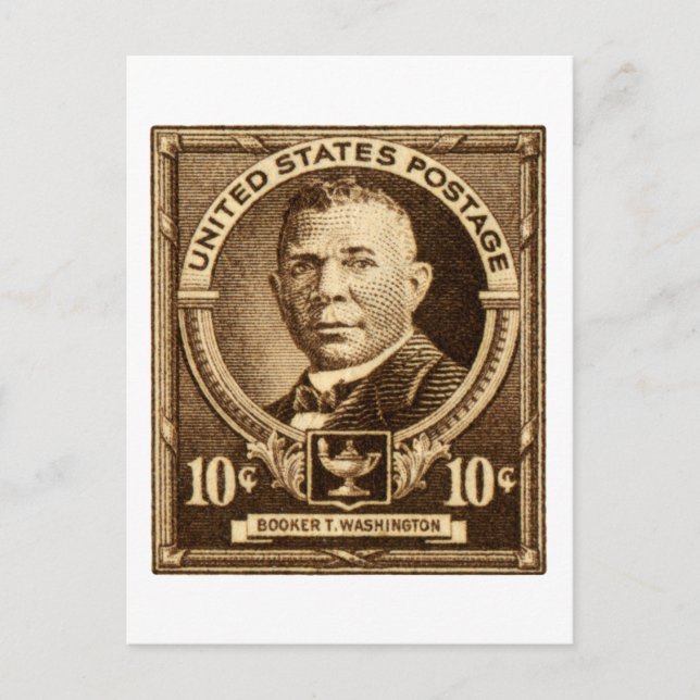 1940 Booker T. Washington Briefmarke Postkarte (Vorderseite)