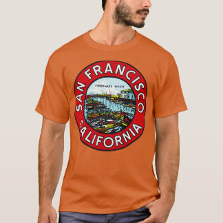 1940er Fischer Wharf San Francisco T-Shirt
