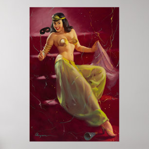 1940er Gil Elvgren Pin-Up Girl Poster Hast Du