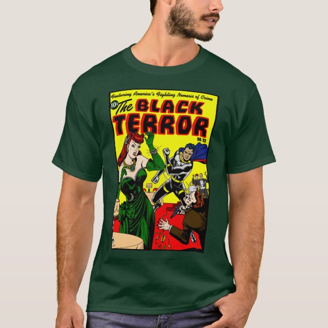 1940er Jahre Der Schwarze Terror-T - Shirt (Vorderseite)