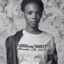 1940er Jahre Film Noir Text Wedding Bridesmaids' T-Shirt