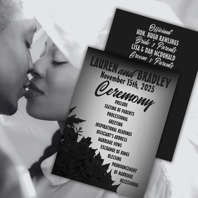 1940er Jahre Film Noir Wedding Programm (Von Creator hochgeladen)