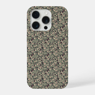 1940er Jahre Kriegszeit Blumen-Sprig Vintage-Muste iPhone 15 Pro Hülle