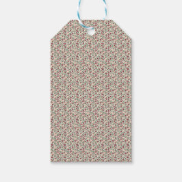 1940er Jahre Utility Floral Sprig Muster Geschenkanhänger