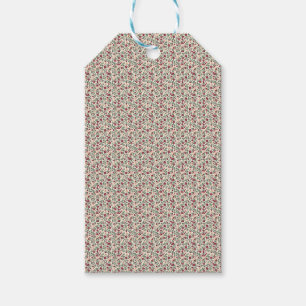 1940er Jahre Utility Floral Sprig Muster Geschenkanhänger