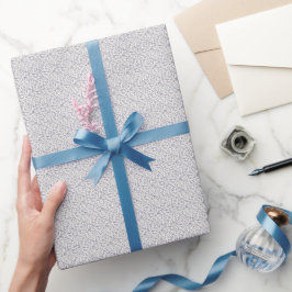 1940er Jahre Vintage-Thymian- und Denim-Blumenkuns Geschenkpapier
