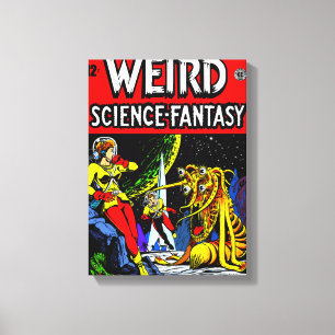 1940er Jahre WEIRD: Science~Fantasy Canvas Print Leinwanddruck