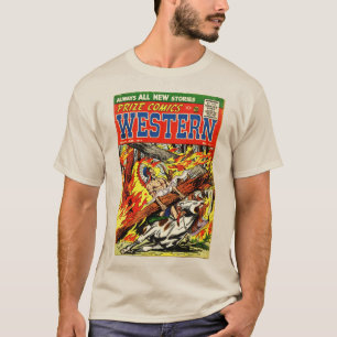 1940er PRIZE Comics Western T-Shirt