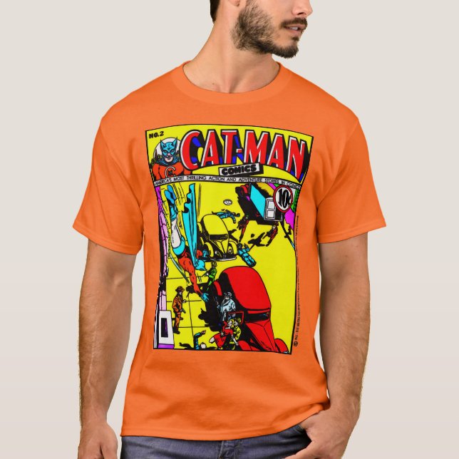 1940's CAT-MAN Comics T-Shirt (Vorderseite)