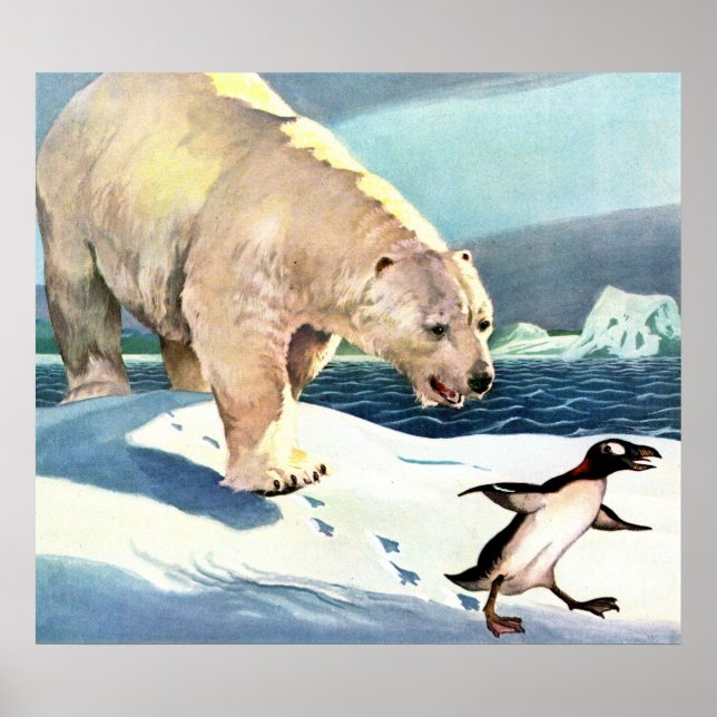 1940s polar bear and penguin poster (Vorne)