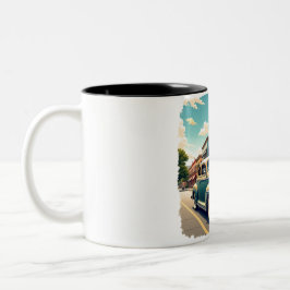 1940s Vintage Car Mug Zweifarbige Tasse