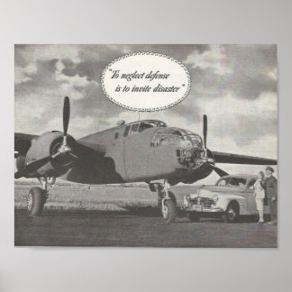 1941 Ad Defence Theme. Luftfahrzeuge. Poster