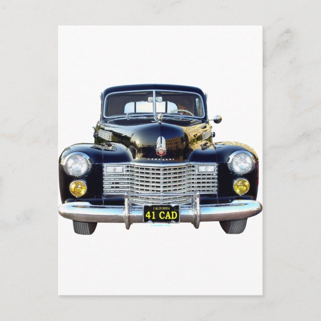 1941 CADILLAC POSTKARTE (Vorderseite)
