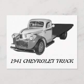 1941 CHEVROLET TRUCK 1942 Chevy Postkarte