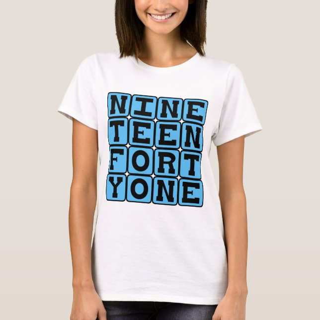1941, Jahr 1941 T-Shirt (Vorderseite)