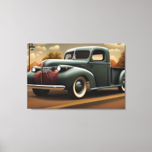 1941 Lieferwagen LKW Canvas Print Leinwanddruck
