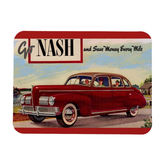 1941 Nash-Automobilanzeige Magnet (Horizontal)