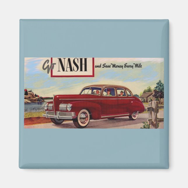 1941 Nash-Automobilanzeige Magnet (Vorne)