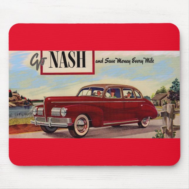 1941 Nash-Automobilanzeige Mousepad (Vorne)