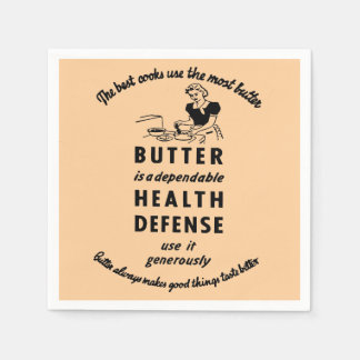 1941 Vintage Butter Werbung Serviette