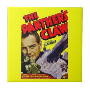 1942 Das Claw-Filmplakat des Panther Fliese
