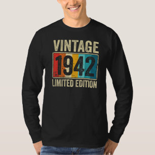 1942 Geborene 81-jährige Geschenke Vintag 1942 81s T-Shirt