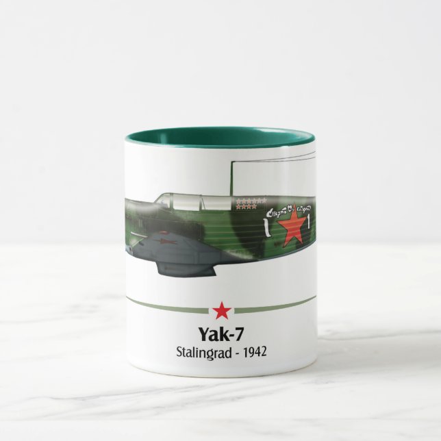 1942, Yak-7 Russland, Stalingrad Battle - Tasse (Zentrum)