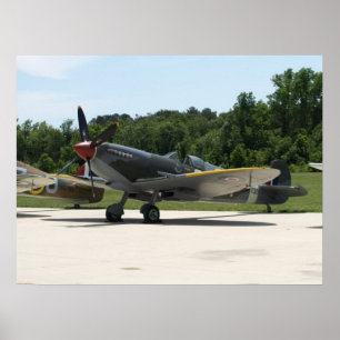 1943 Supermarine Spitfire Mk IXe. Poster
