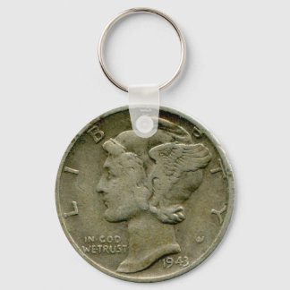 1943 US Mercury dime obverse Schlüsselanhänger