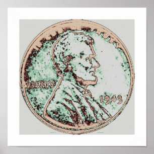 1943 Wheat Penny 2 Poster