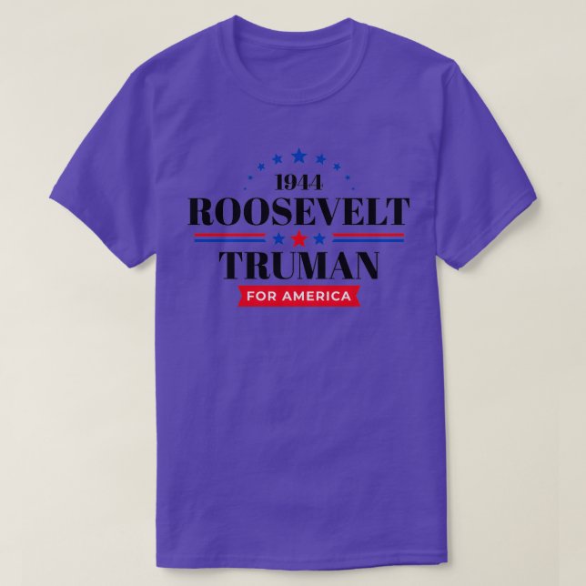 1944 Franklin Roosevelt Harry Truman Campaign T-Shirt (Design vorne)