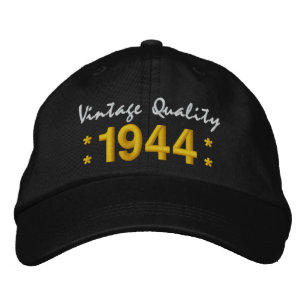 1944 geboren oder jedes andere Jahr 70. Geburtstag Bestickte Kappe