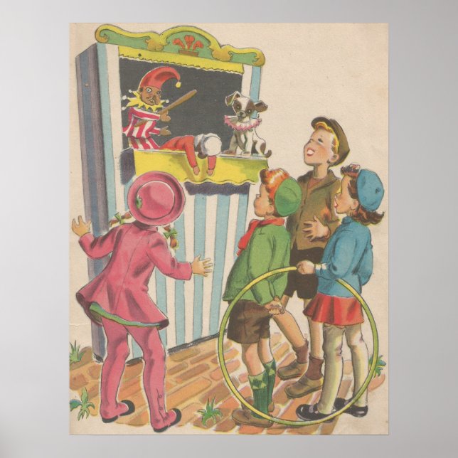 1944 Kinderzimmer Rhyme Book Image Poster (Vorne)