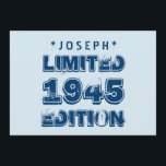 1945 oder Any Year Birthday Limited Edition 70th V Einladung<br><div class="desc">1945 oder Any Year Birthday Limited Edition 70th V3Z. Sie suchen ein einzigartiges Geburtstagsgeschenk? Hier ist ein lustiges individuelles Geburtstagsgeschenk.Und! -Text ist anpassbar, sodass Sie einen Namen ändern oder hinzufügen können, ein Gefühl hinzufügen oder ein Jahr ändern können. Es liegt an Ihnen - Sie können ein einzigartiges einmaliges Geschenk haben,...</div>