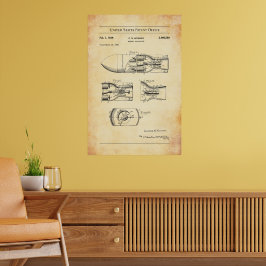 1945 US-Patent 2460289 - Raketenprojektile Poster
