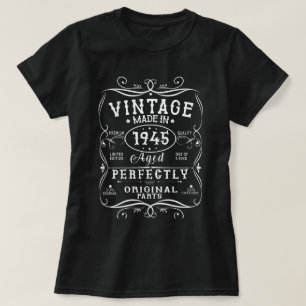 1945. Vintage 1945 Geburtstagsgeschenk Männer Frau T-Shirt
