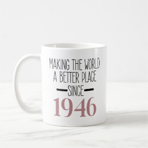 1946 Geburtstag 80 80 Jahre alte Geschenke Frauen Kaffeetasse