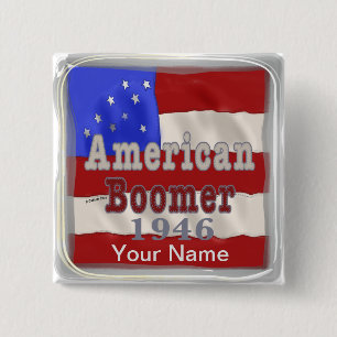 1946 Geburtstag Baby Boomer Button