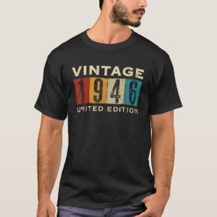 1946 Retro-Geschenke 80 Jahre alt Vintag 80. Gegen T-Shirt