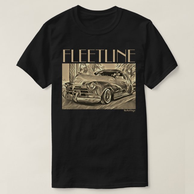 1947 1948 Chevrolet Fleetline Chevy Lowrider Bombe T-Shirt (Design vorne)