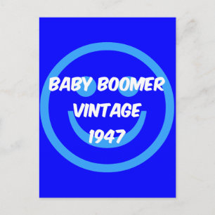 1947 Babyboomer Postkarte