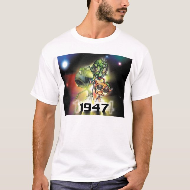 1947 dreifaches alien T-Shirt (Vorderseite)