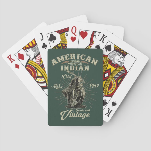 1947 Iron Legend – Der Geist von Indian Spielkarten (Rückseite)