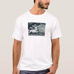 1948 75zt Polnische Luftpostbriefmarke T-Shirt