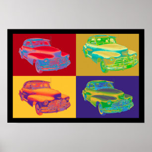1948 Chevrolet Fleetmaster Antiker Pop Kunst, Dich Poster