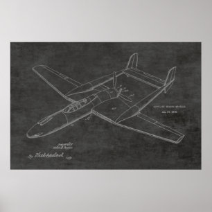 1948 Druckluftpatent Kunst Zeichnung Drucken Poster