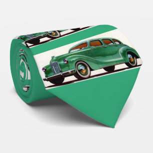 1948 grüner Austin Devon-Druck Krawatte