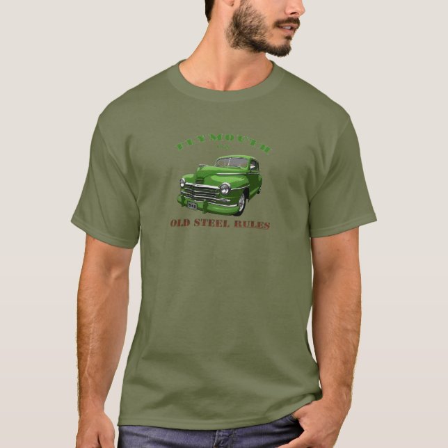 1948 Plymouth. 1948 Chrysler.
Mopar. Grün 48. T-Shirt (Vorderseite)